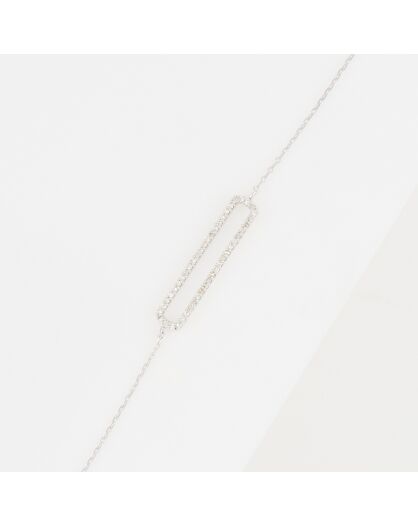Bracelet Ava Diamants 0.14 ct or blanc
